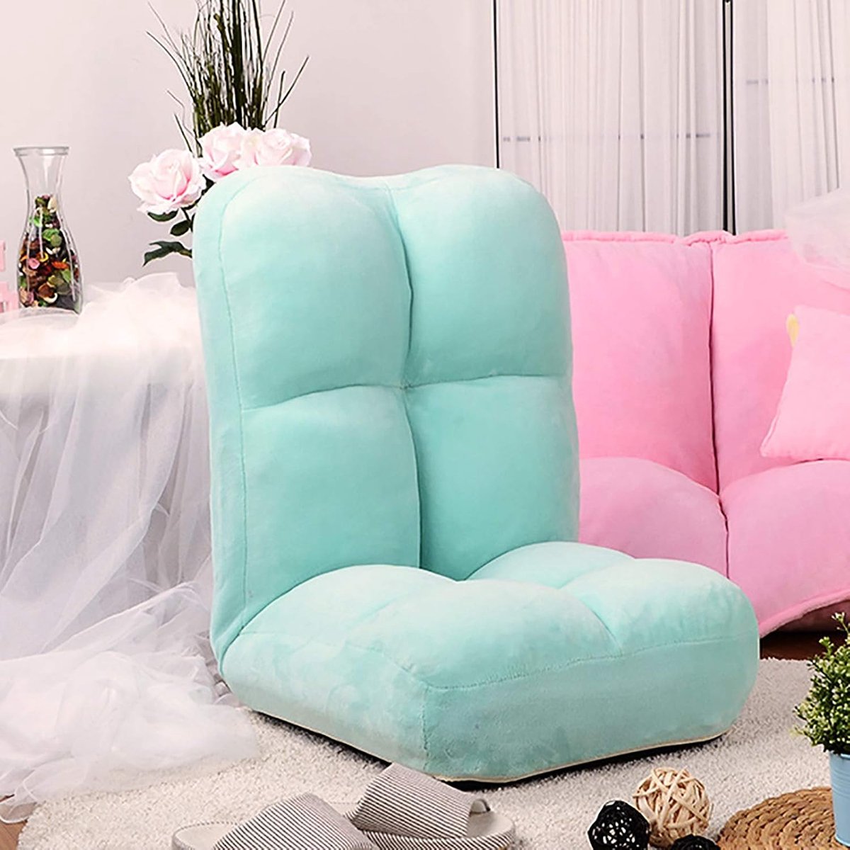 Tatami Sofa Single Recreatief Opvouwbaar bed Slaapzaal Computer Slaapkamer Balkon Zwevend raam Rugleuning Stoel