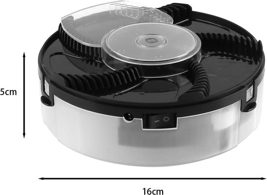 Vliegenval,volledig automatische oplaadbare USB-smart-vliegenvanger,400 mAh-batterij,16 x 16 x 5cm,inclusief twee pakketten vliegenlokmiddel voor thuis/keuken/restaurant/ranch/tuin — afbeelding 5