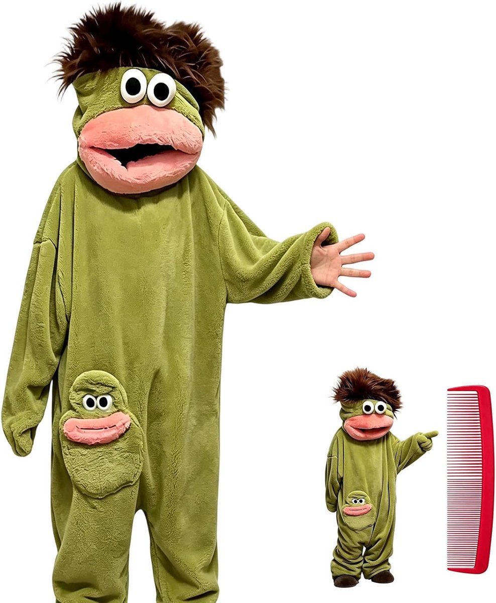 Fleece pyjama met capuchon en zakken, fleece pyjama heren Daman,silly onesie,Ultrazachte Koraalfleece Monster Onesie, grappig dierenkostuum, losse warme zachte loungewear