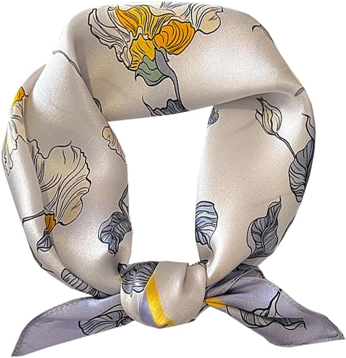 Veelkleurig, bandana, halsdoek, vierkante zijden doek, print, sjaal, hoofddoek, zijden halsdoek