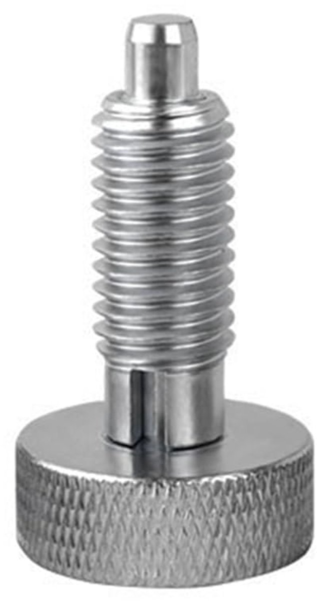 2 Stks Rvs Intrekbare Lente Plunjer, Lock Out Handvat Quick Release Pin Lente Plunjer met Gekarteld Handvat M8