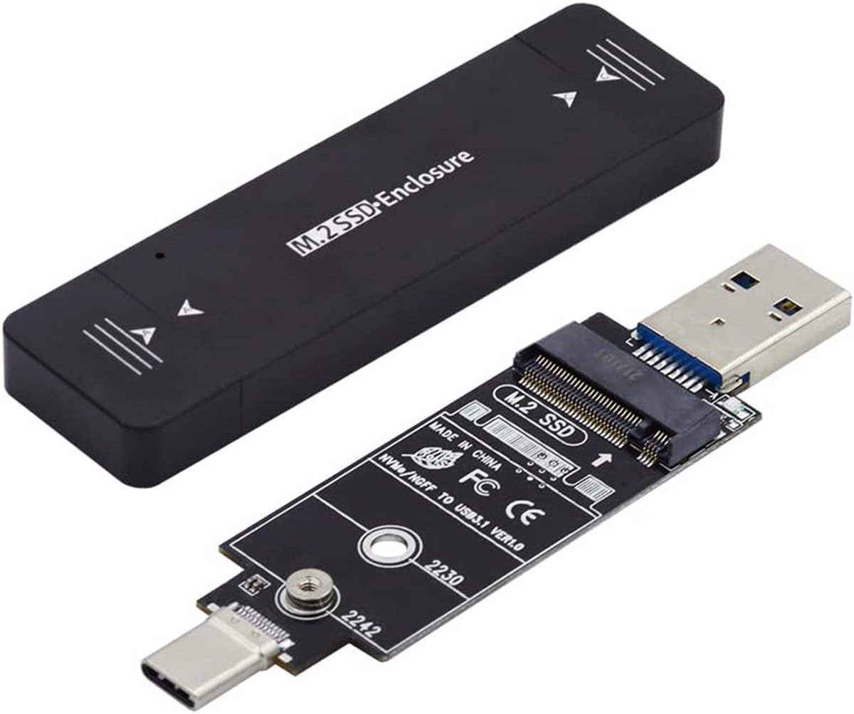 Type-C & USB3.0 naar NVME M-Key M.2 NGFF SATA SSD PCBA Case 2230/2242mm Adapter RTL9210B Chipset