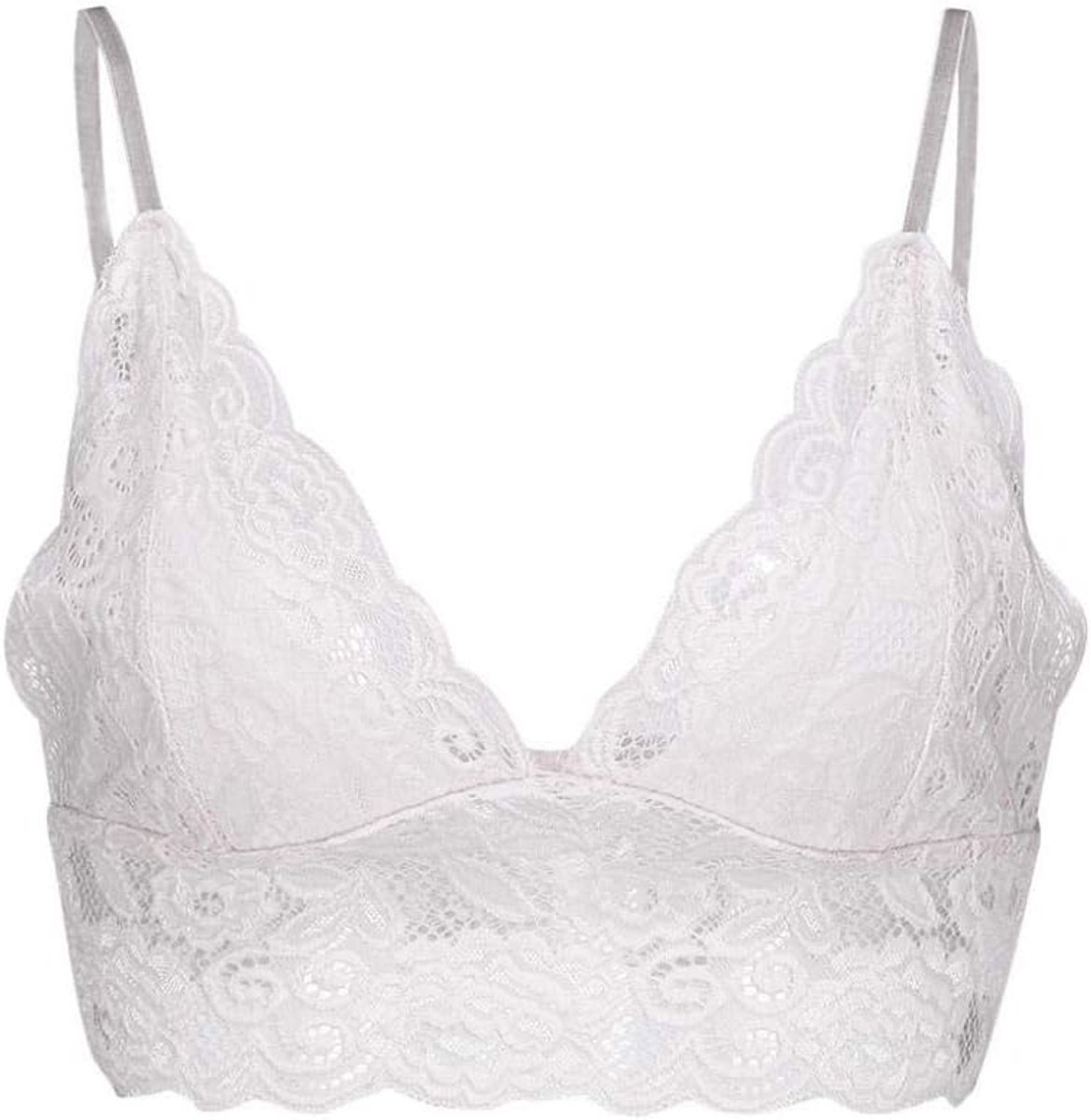 Kleding Vrouwen Sexy Beha Plus Size Vest Crop Draadloze Bras Lingerie Sexy V-hals Ondergoed Nachtkleding Bras-White_M