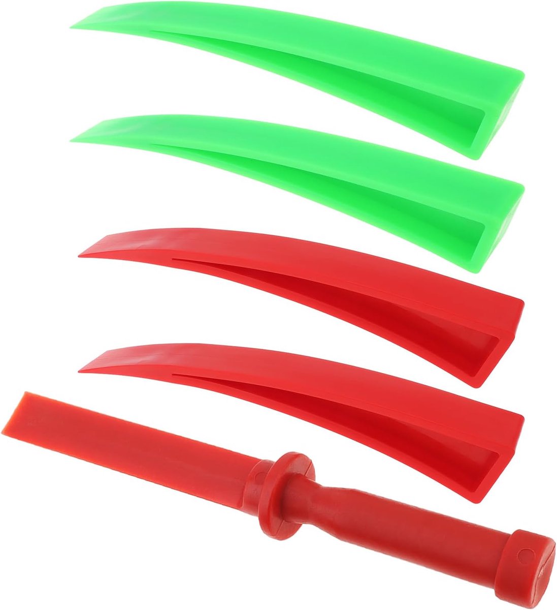 SnelShoppen - 5PCS Auto Deur Raam Gebogen Dent Reparatie Gereedschap, Schadevrij Dents Verwijder Tool met Plastic Chisel Schraper voor Auto Lichaamsre