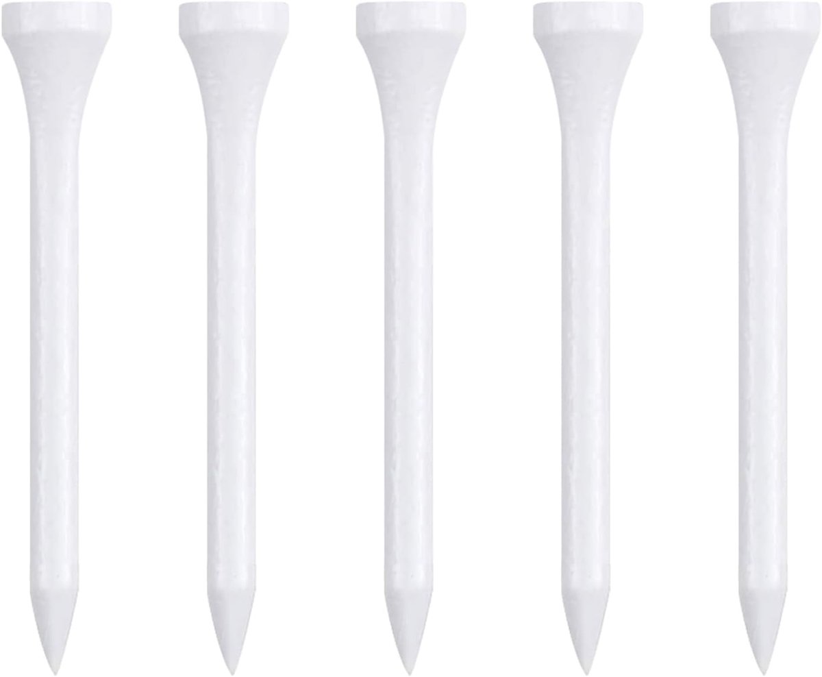 Houten golf tees 70 mm - lange golf tees - biologisch afbreekbaar - duurzaam gebruik - ShopVlot