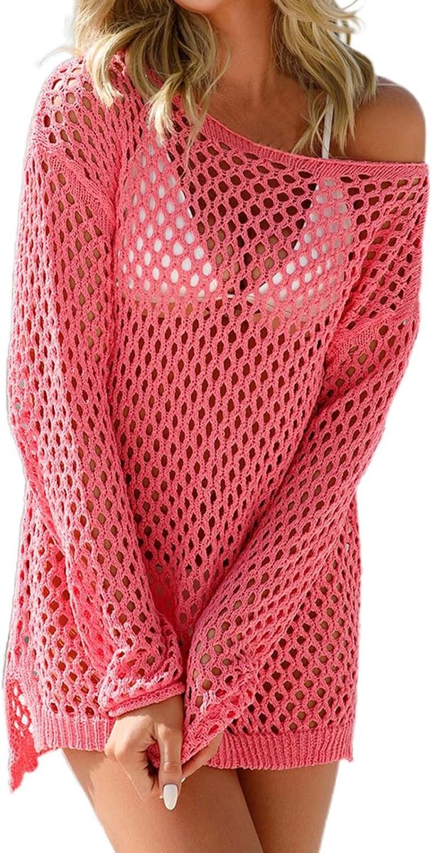 Générique UV-bescherming, lange mouwen, dames, zonwering, UPF 50+, licht, ademend, opengewerkt strand - ShopVlot