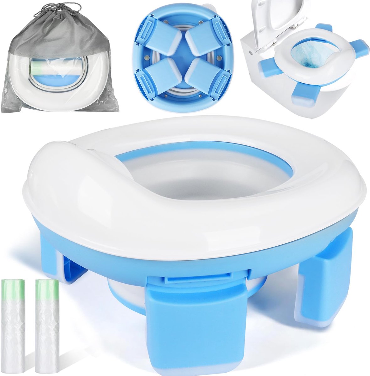 UBBOY Kindertoiletbril, opvouwbaar kindertoilet - ShopVlot