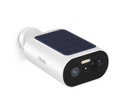Calex Smart Outdoor Camera, 3MP - Draadloos - Op Zonne-Energie - WiFi 2.4GHz - Nachtzicht - Bewegingssensor - Spotlicht - Two-Way Audio - Wit