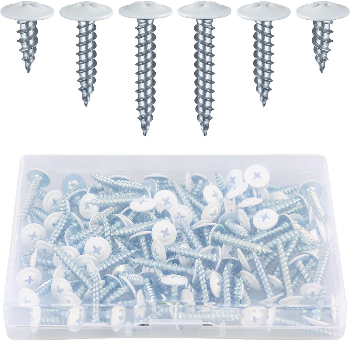 Zelftappende schroeven M5 - 3 lengtes 15/22/26 mm - RVS 304 - Ideaal voor chipboard en aluminium - m-winkel