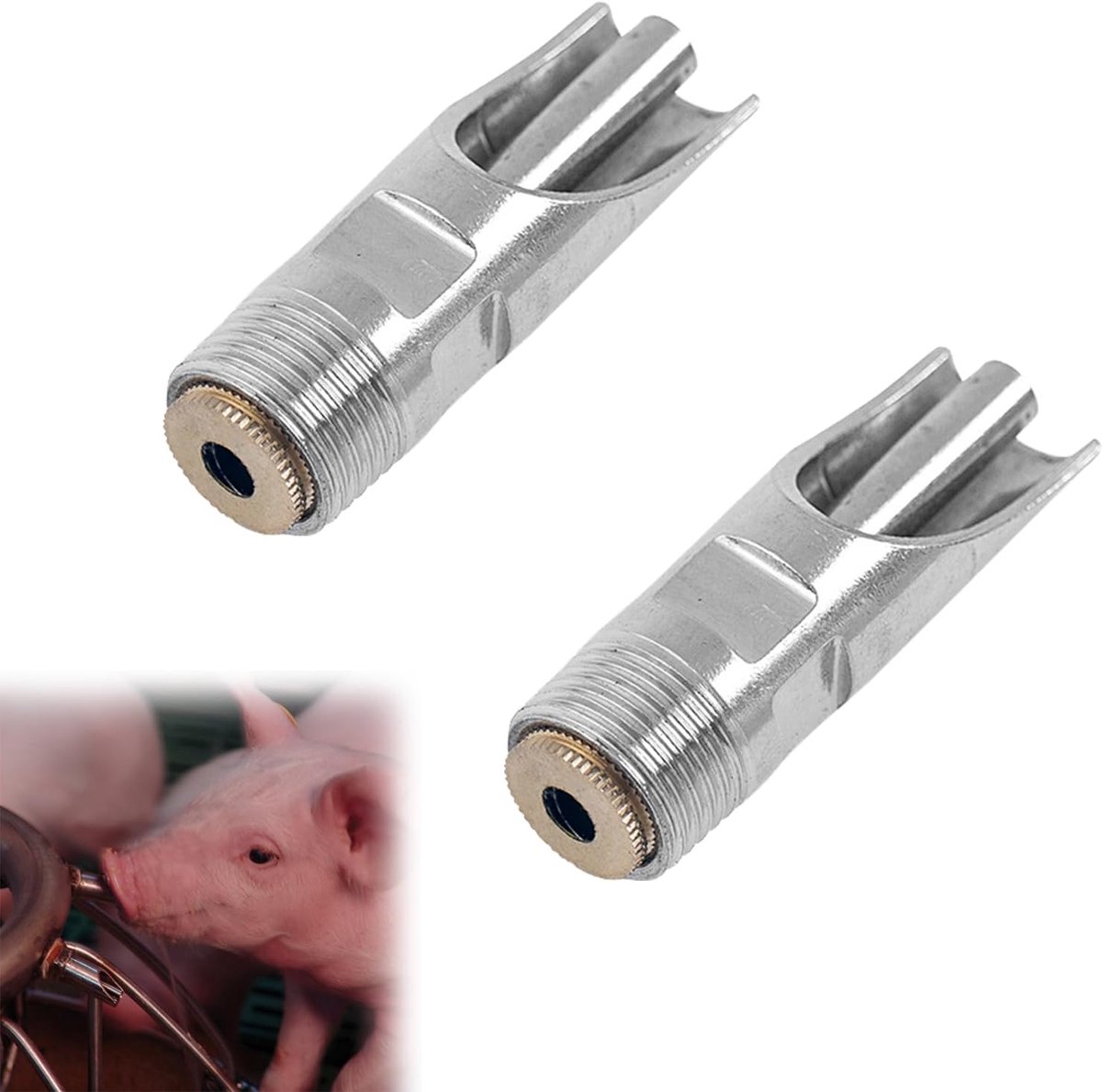 Pig drinker - roestvrij staal - automatisch waterreservoir - SnelShoppen
