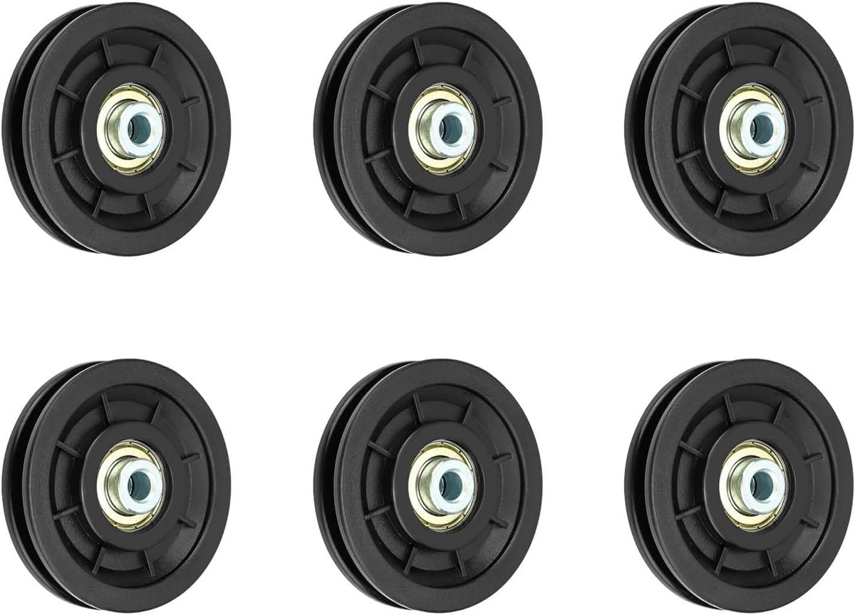 Belt Pulley 90mm - Metalen rol - Duurzaam en sterk - Voor thuis fitness - ShopVlot