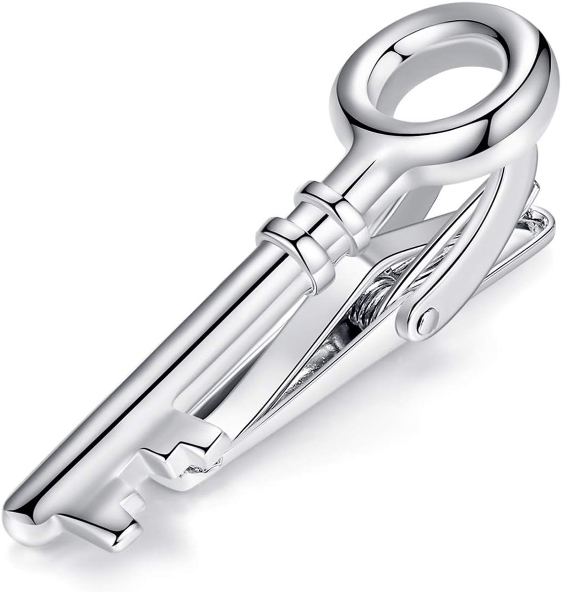 Stropdasclip 4 cm - zilver roestvrij staal - herbruikbaar - stijlvolle accessoire voor nauwe stropdassen - ShopVlot
