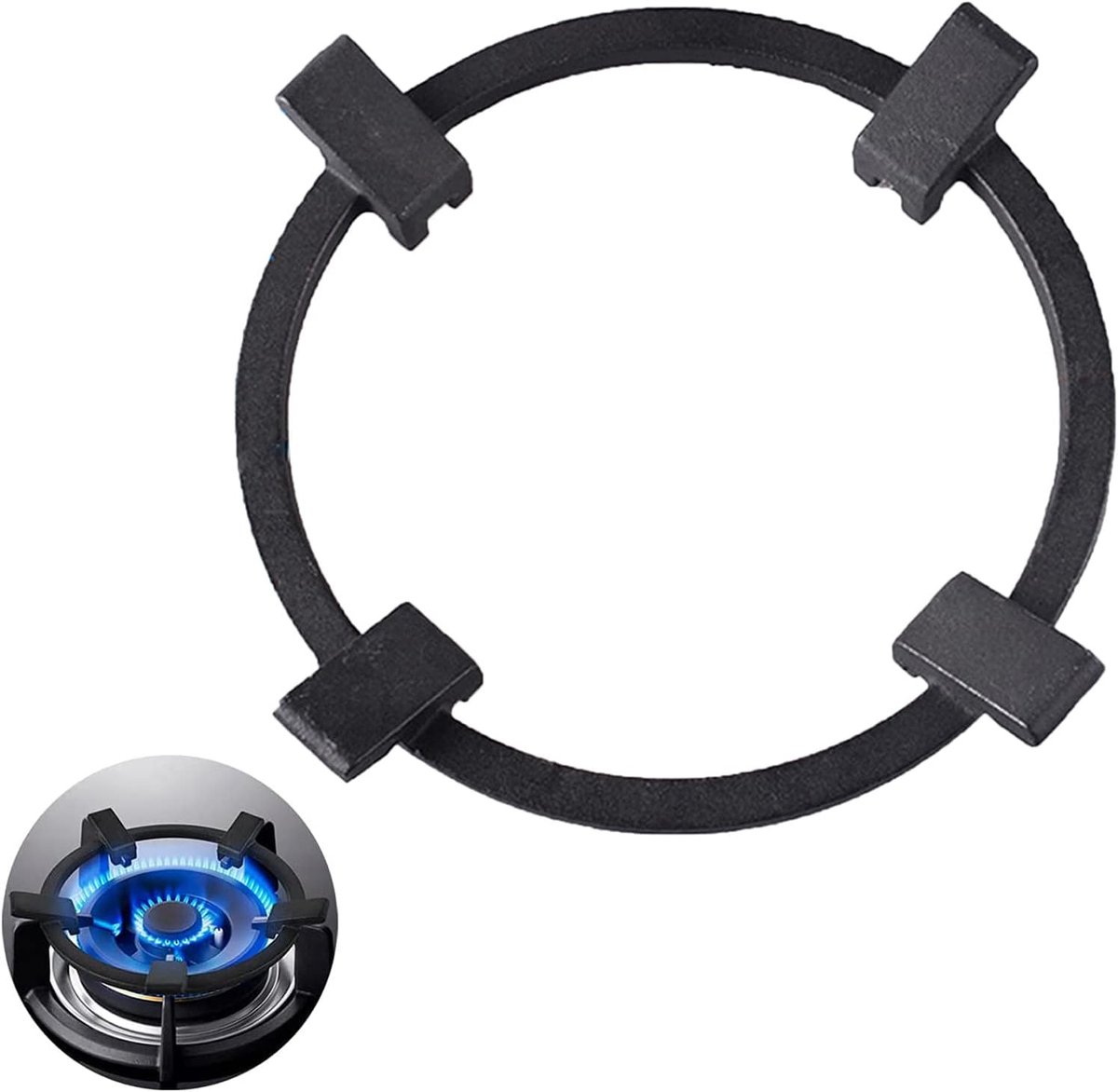 Wok Ring - Universele Kookplaat Ondersteuning - Gietijzer - Voor Stovetop Gebruik - ShopVlot