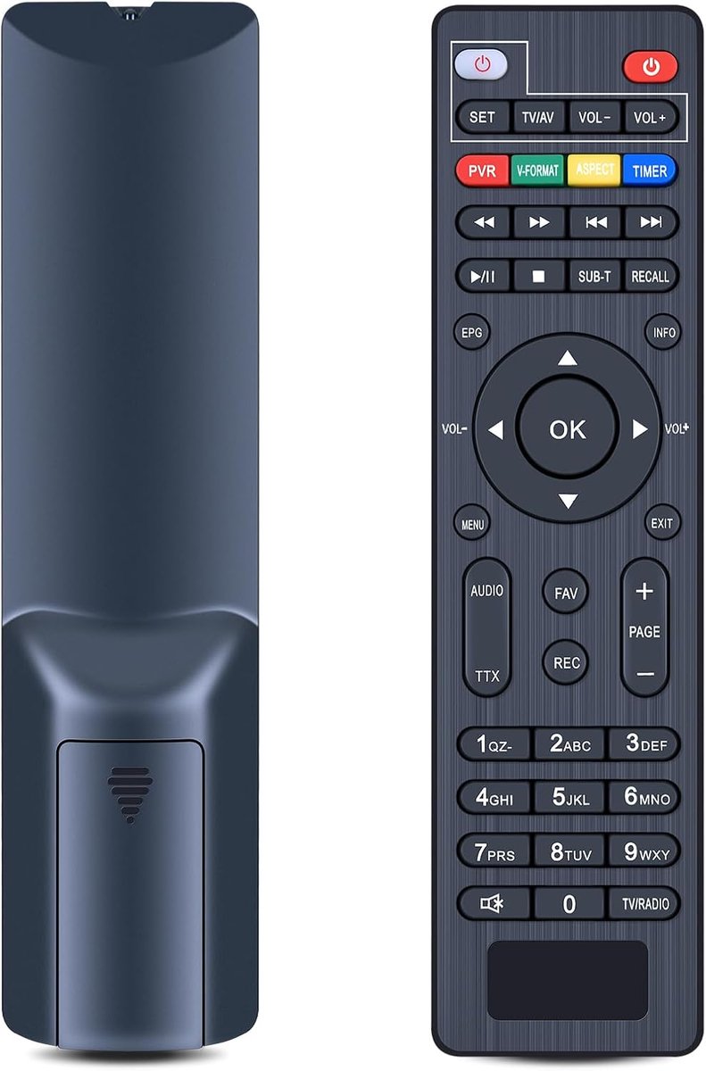 afstandbediening voor DVB-S/S2 satellietontvanger - universeel - compact formaat - geen installatie nodig - ShopVlot