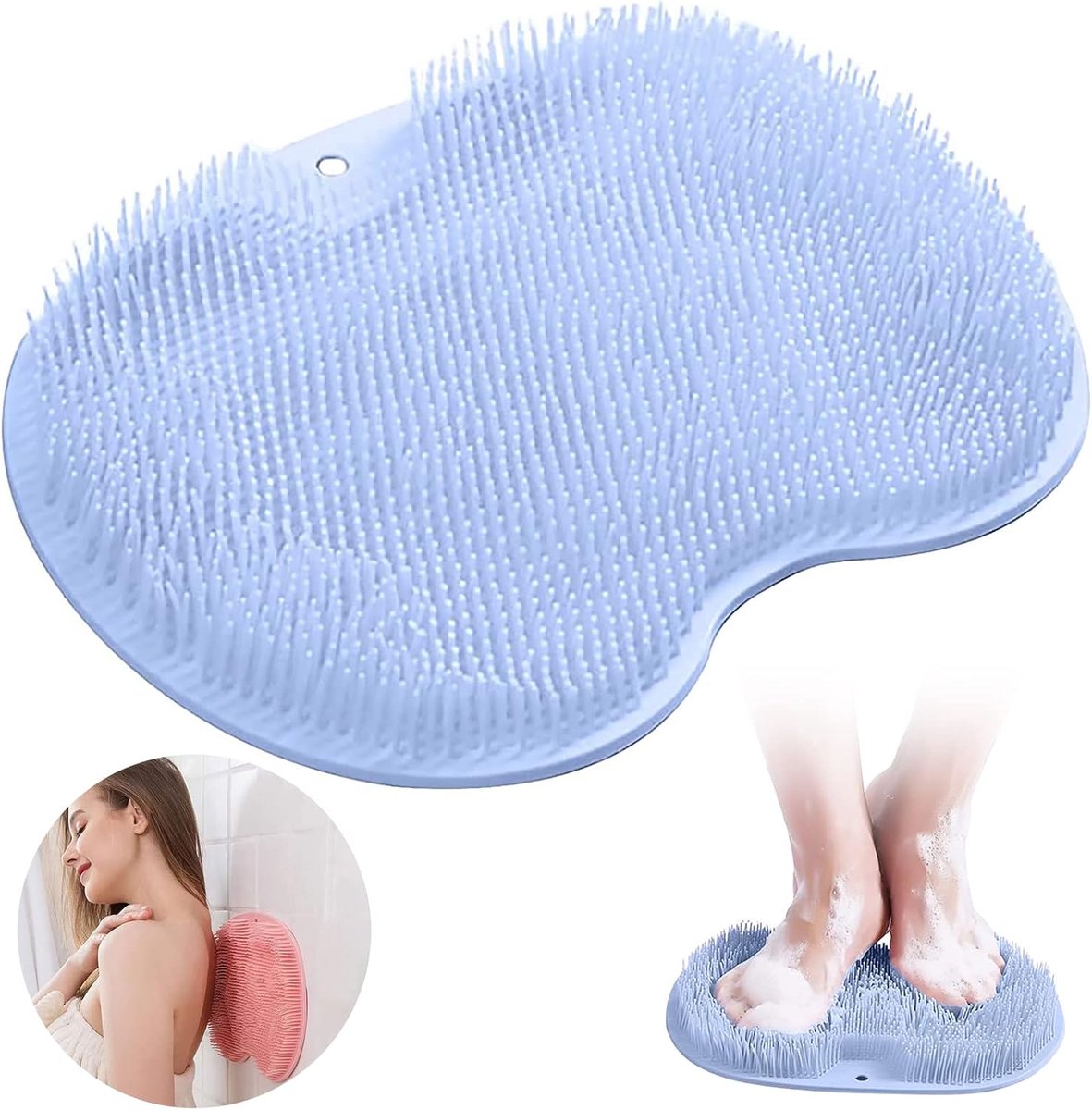 Siliconen massagepad, rugschrobber, rugschrobber voor douche