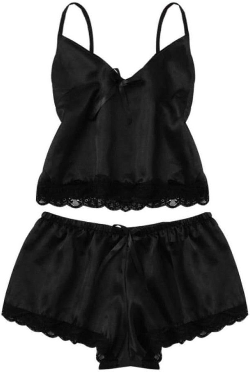 Lingeriesets dames Plus Size Nachtkleding Vrouwen Sexy Lingerie Satijnen Bh Slips Ondergoed Verleiding Erotisch Perspectief Kostuum