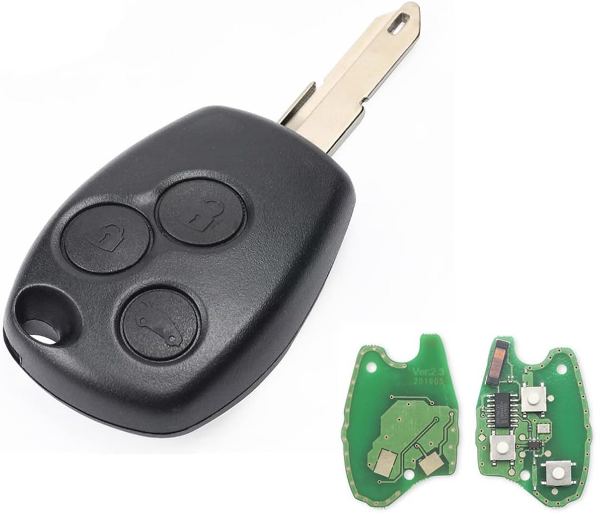 Horse 433 Mhz 3 Knoppen Smart Remote Autosleutel voor Re-nault Trafic Clio Modus Vivaro Movano Primastar met PCF7946 Chip NE73 Blade