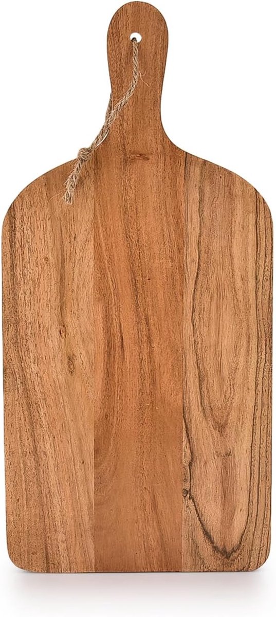 Acacia houten peddelsnijplanken met handvat voor keuken, kaas en voedselserveerschaal, charcuterie planken