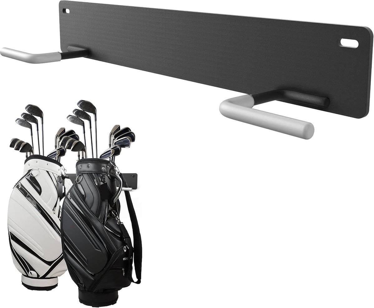 Golftas wandmontagerek, duurzame golfopbergorganizer, golftas opbergrek voor garagemuur, golftashangers, golfclub wandmontagerek, Blat Blat Golftas-Organisator-Alles voor uitbreiding opslagruimte