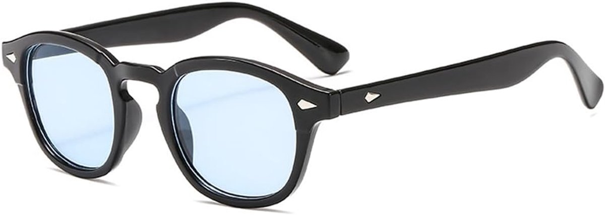 Zonnebril vintage met ronde glazen, uniseks zonnebril voor dames en heren, uniseks, klassiek, ultralicht, voor fietsen, rijden, vissen, autorijden, zonnebril