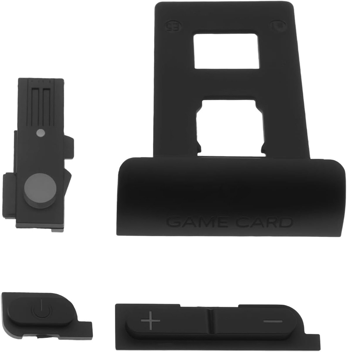 Console Power Volume Knop Kaartsleuf Cover Compatibel met Nintendo Switch OLED, Zwart