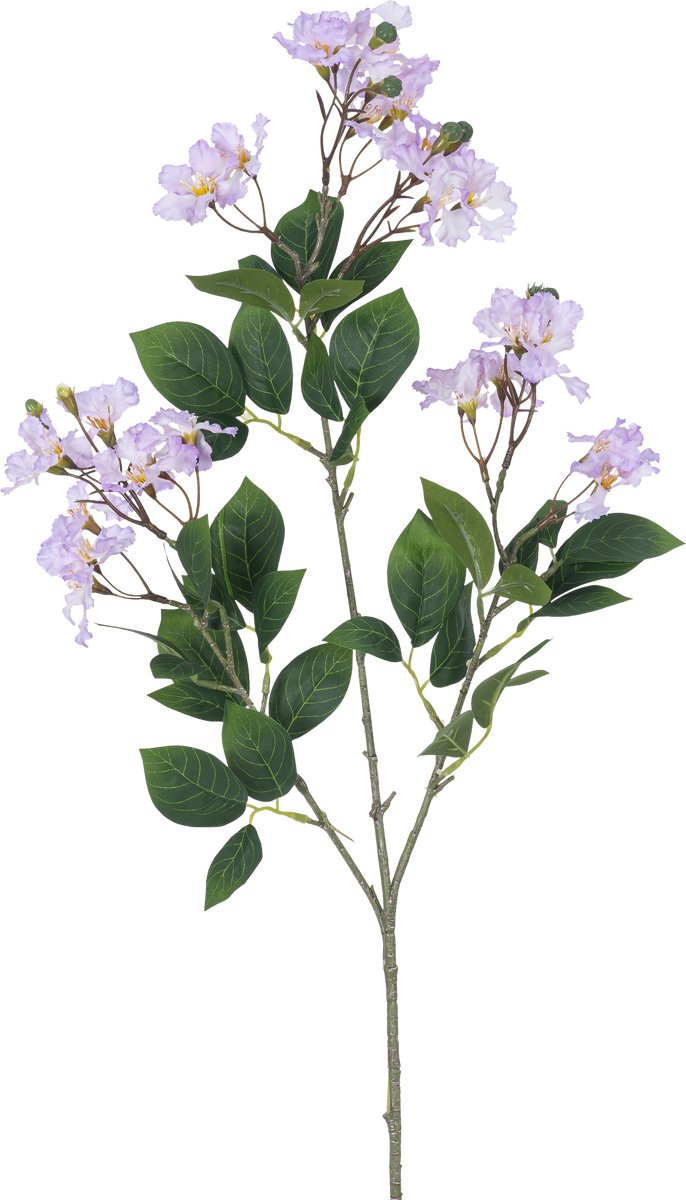 Easyplants | Kunstbloem Lagerstroemia 92 cm paars | Zijde | Nepbloemen | paars | Onderhoudsvrij | Kant-en-klaar