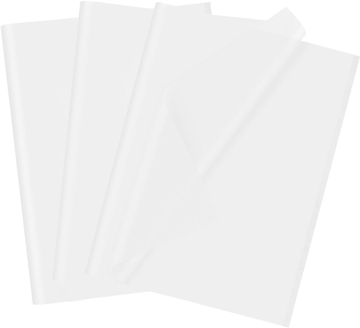 50 vellen wit vloeipapier, 70 x 50 cm cadeaupapier vloeipapier voor kerstvulling bloemkunst knutselen doe-het-zelf verjaardag bruiloft cadeaudecoratie