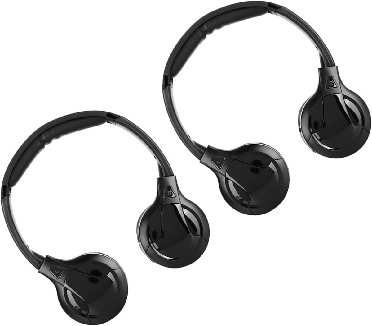 Draadloze Hoofdtelefoon 2 Kanaals Draadloze Infrarood Ir Stereo Audio Hoofdtelefoon Oortelefoon Voor Auto Hoofdsteun Dvd