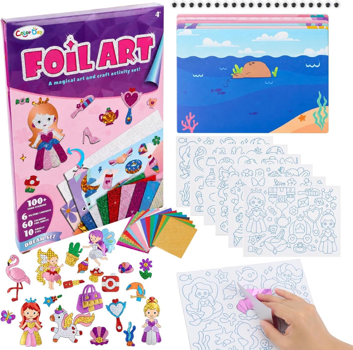 OWill Foil Fun for Kids, Princess Foil Art for Kids - ShopVlot