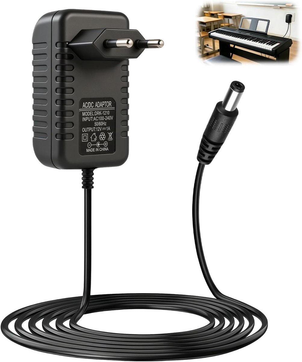12V 1A voeding vervanging voor Ya maha Keyboard PA-130 PA-130A PA-3 PA-3B PA-130B PA-5D PA-3C PA-5B AC-adapter oplaadkabel oplader voor digitale piano E-piano PSR YPG YPT DGX serie
