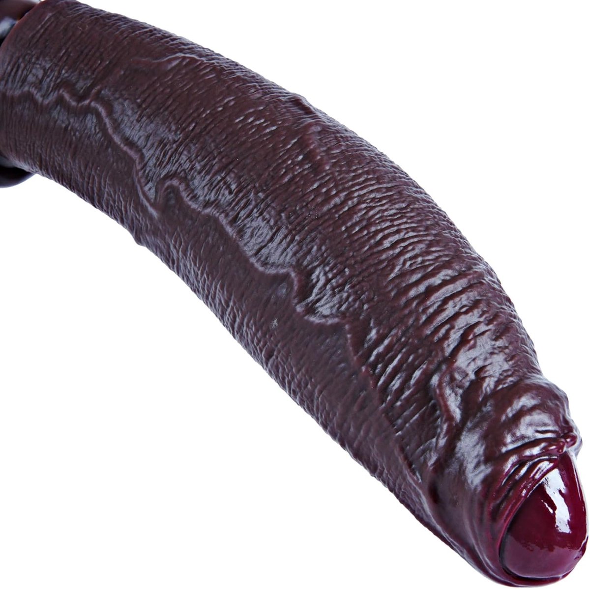 Dikke gigantische dildo van 8 cm diameter, 33 cm met voorhuid, zwart dubbeldichtheidssiliconen materiaal, sterke zuignap, extra lange niet-gesneden penis, seksspeeltje voor ervaren gebruikers