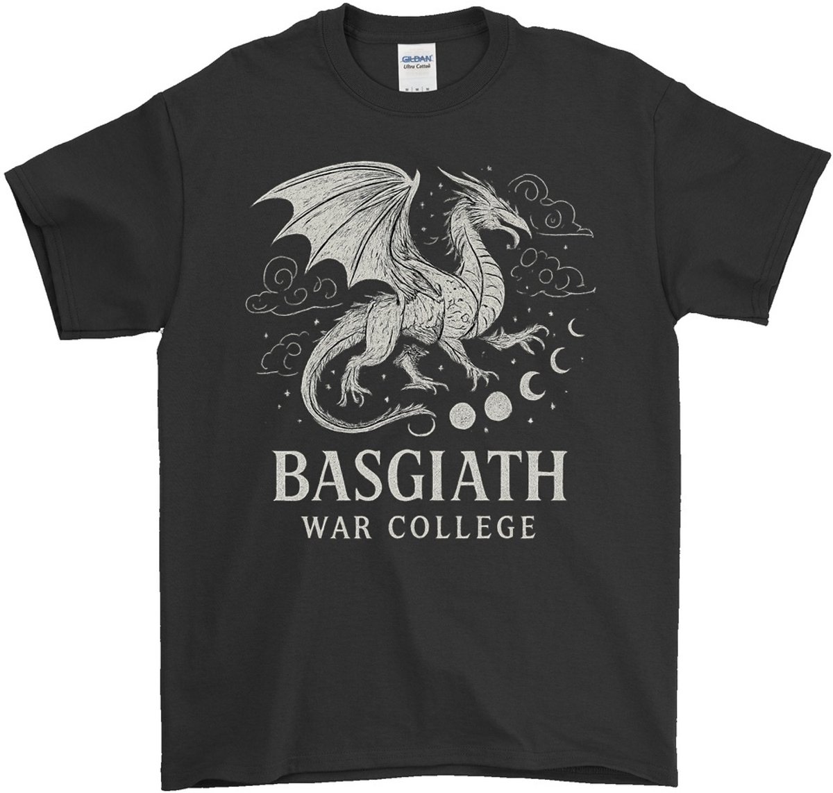 Draak Shirt – BASGIATH WAR COLLEGE – Fantasy Outfit – Unisex T-Shirt voor Dames & Heren – Leuk Cadeau voor Boekenliefhebbers