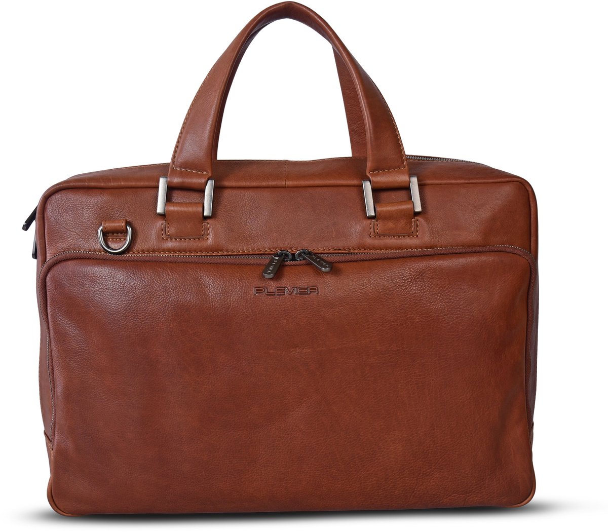 Image of Plevier Larry Laptoptas 16 Inch - Cognac