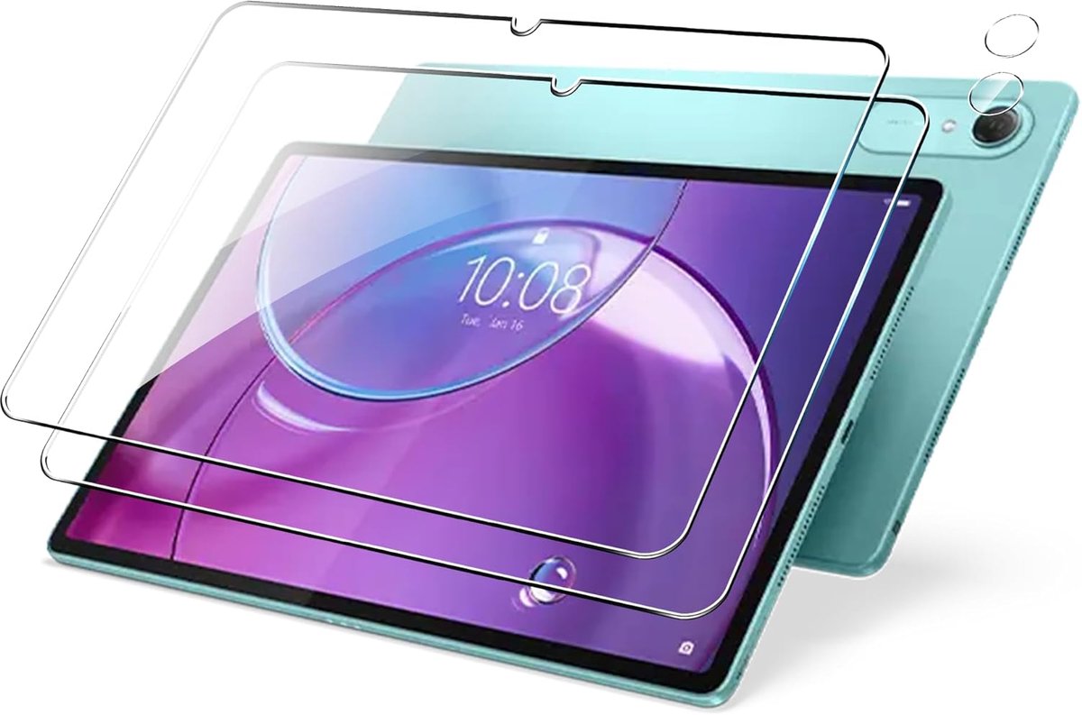 2 stuks gehard glas voor Lenovo Idea Tab Pro Gen 2 13 inch + 2 stuks achtercamerabescherming, 9H hardheid + krasbestendig.