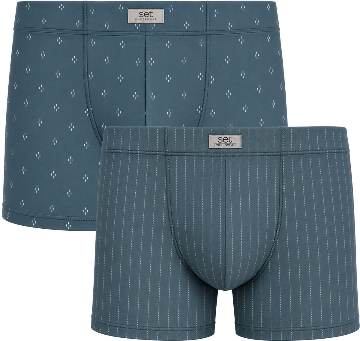 Set boxershort Lot 2-pack stripes azul