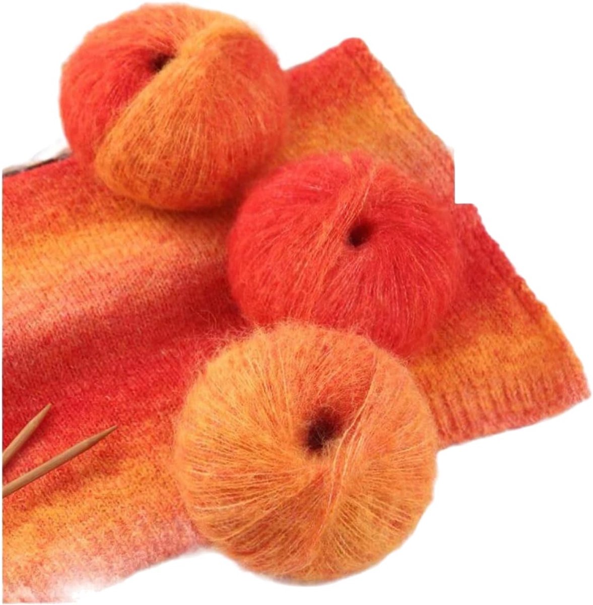 Breiwol op kleurniveau, luxueus haakgaren voor knutselwerk, gezellige truien, warme doeken, 4/8 stuks (50 g)