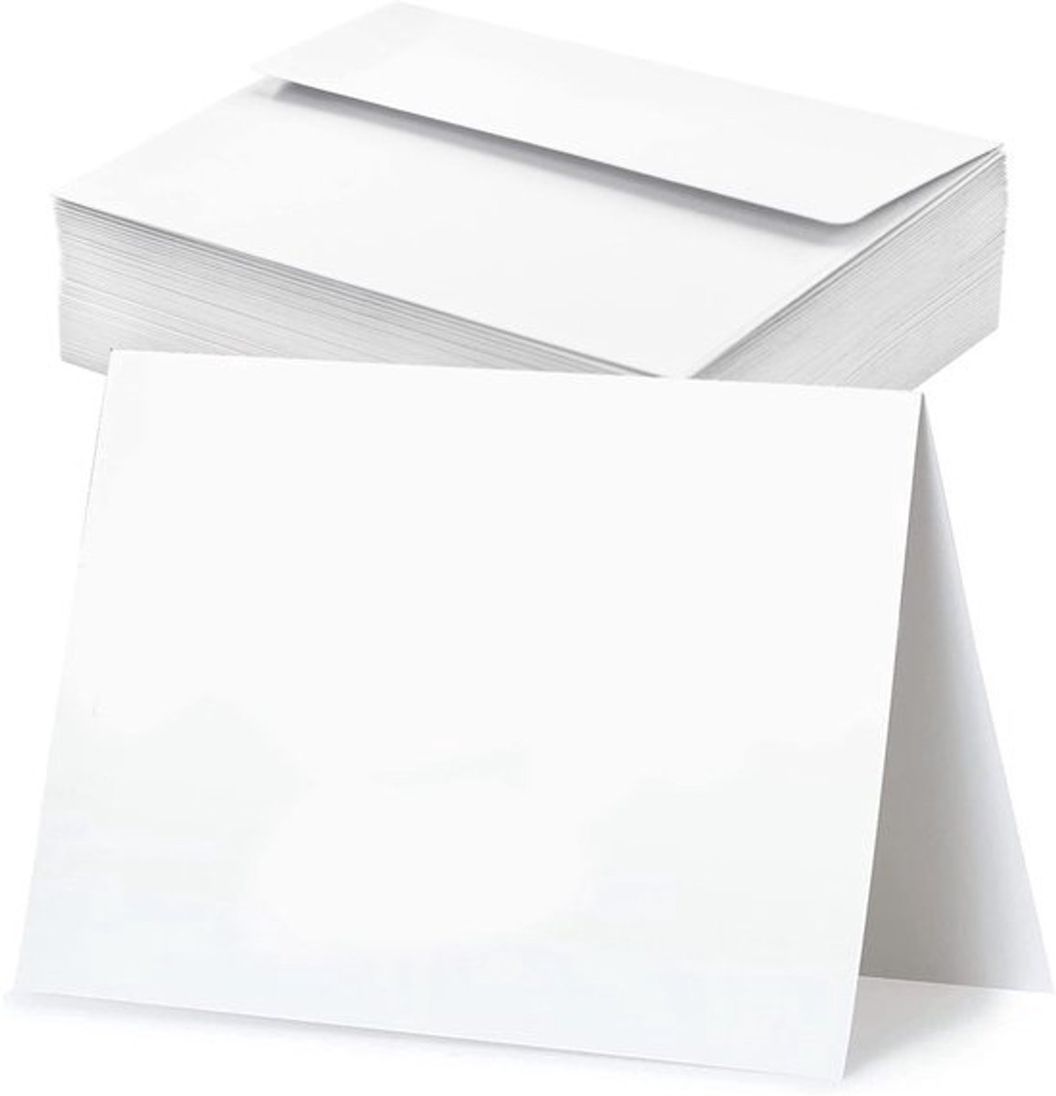 Inovra - VANRA 100 Pack Gift Card Enveloppen Witte Blanco Wenskaarten met Enveloppen A2 100x15 Inch Visitekaartjes Enveloppen Bruiloft Uitnodigingskaarten Enveloppen Pocket voor Feestfacturen