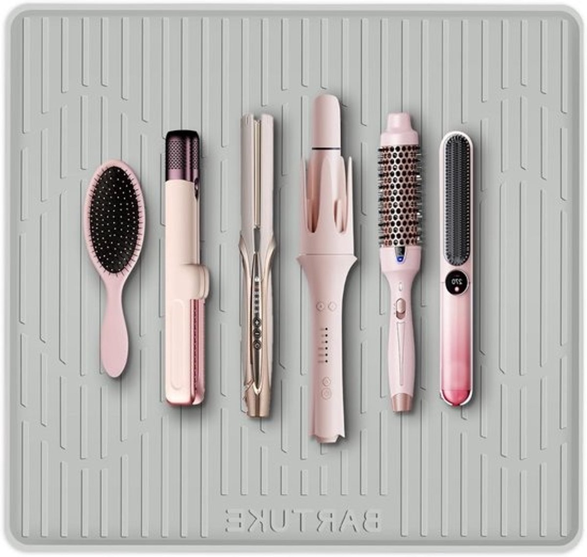 Grote Hittebestendige Mat voor Haarstyling, Siliconen Ondergrond voor Krultangen en Föhn - Antislip Warmtebestendige Mat, Draagbare Bescherming voor Haartools