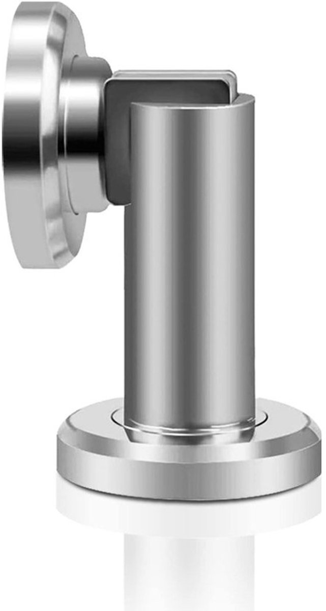 Zware magnetische deurstoppers van RVS - Voor wand- en vloermontage - Ideaal voor plinten en deurbeveiliging