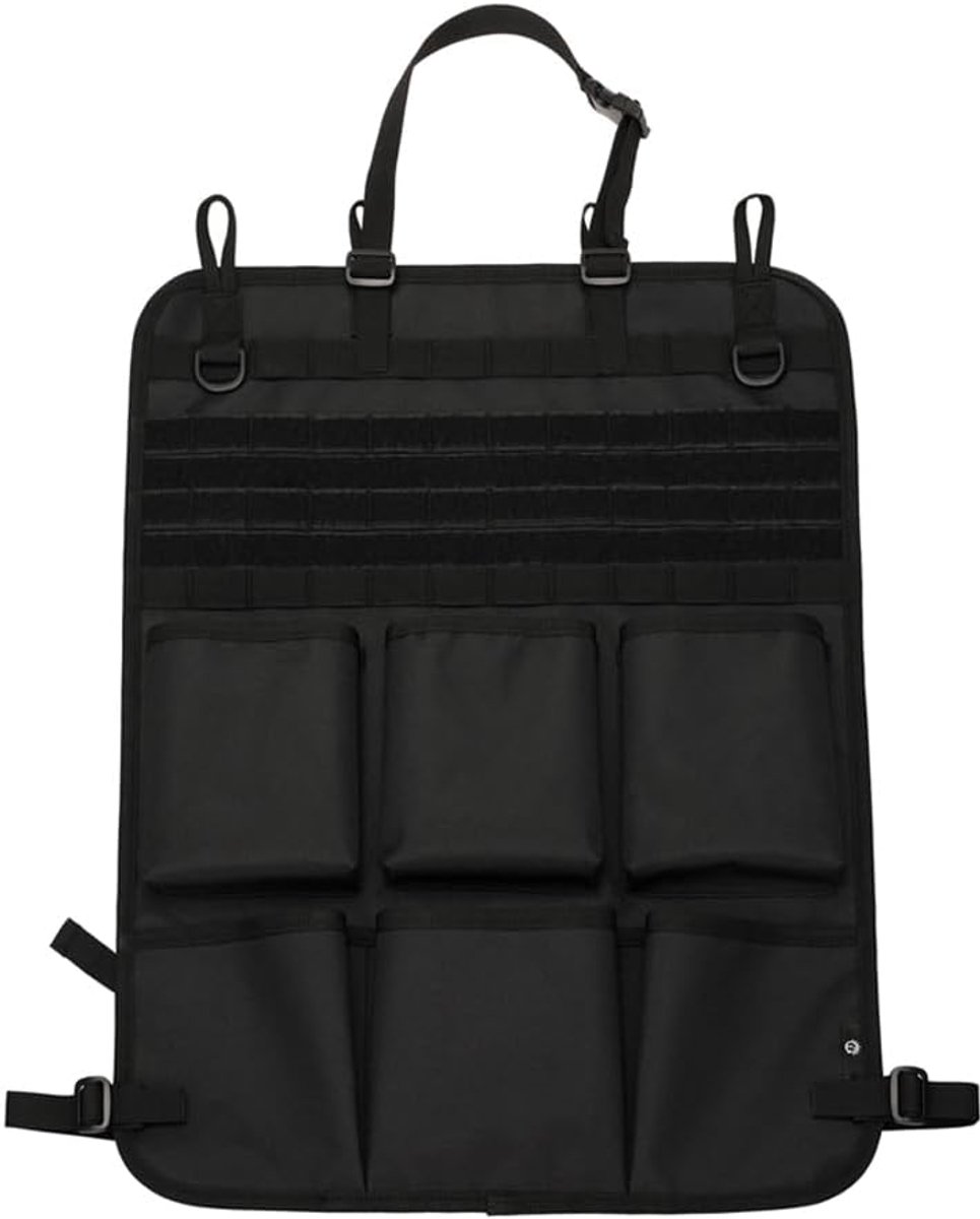 Autostoel Rugleuning Organizer Rugleuning Beschermer Universele Voertuigstoel Organizer Opbergtas Met 6 Opbergvakken Auto Achterbank Organizer 1st Zwart