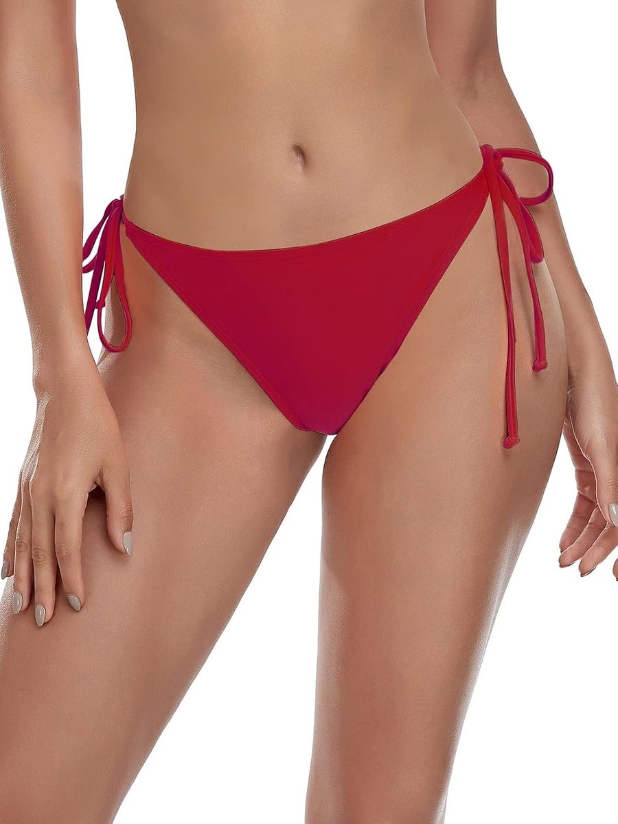 Blues Driehoekige bikinibroekje voor dames, verstelbare badmode, slip