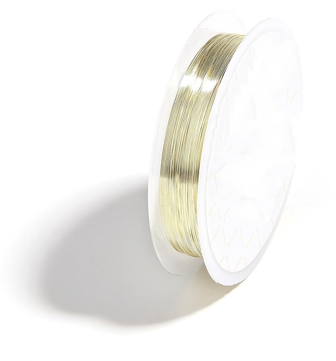 Draad, kleurrijke knutseldraad, mini koperdraad, sieraaddraad, aanslagvrij messing draad voor handwerk, sieraden, bloemen maken, verpakking, hangers, lichtgoud, 0,3 mm x 15 m