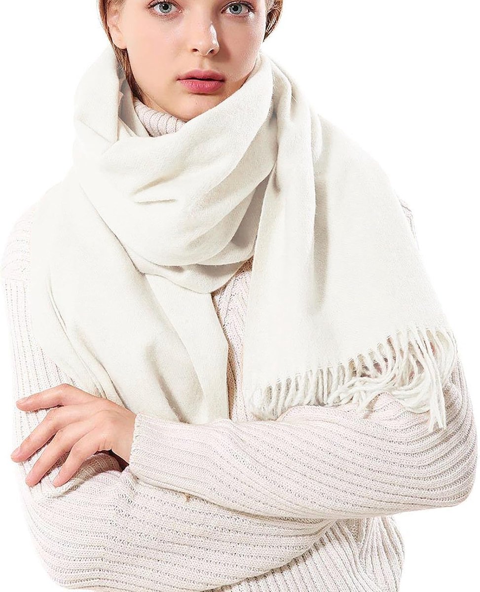 Kasjmier winter halsdoek Stole Elegante warme en zachte sjaal lang 200 cm x 70 cm