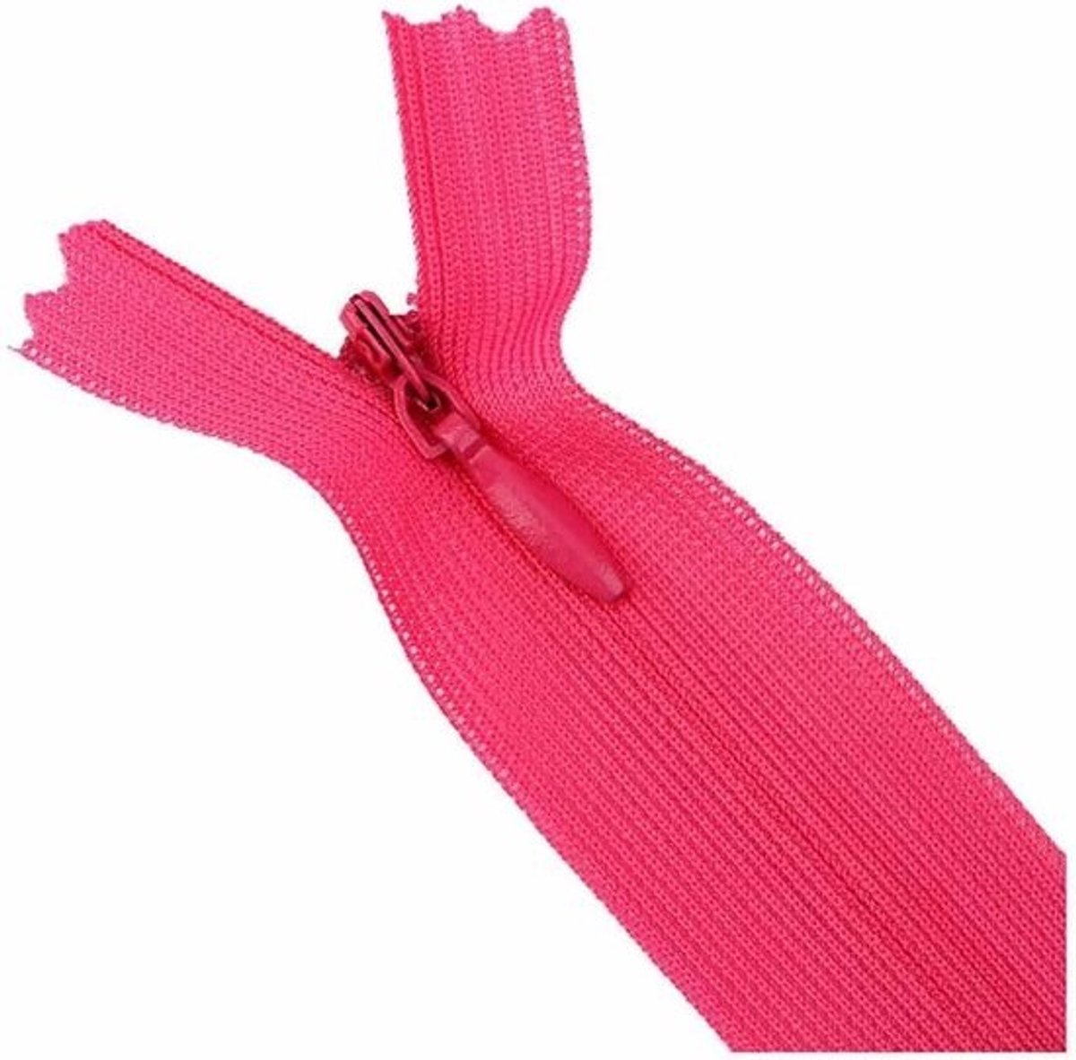 Set van 2 Onzichtbare Zijde Ritsen van 60 cm, Verdeelbare Dunne Ritsen voor Kleding, Kussens en Tassen, Roze, Makkelijk te Gebruiken en Elegant