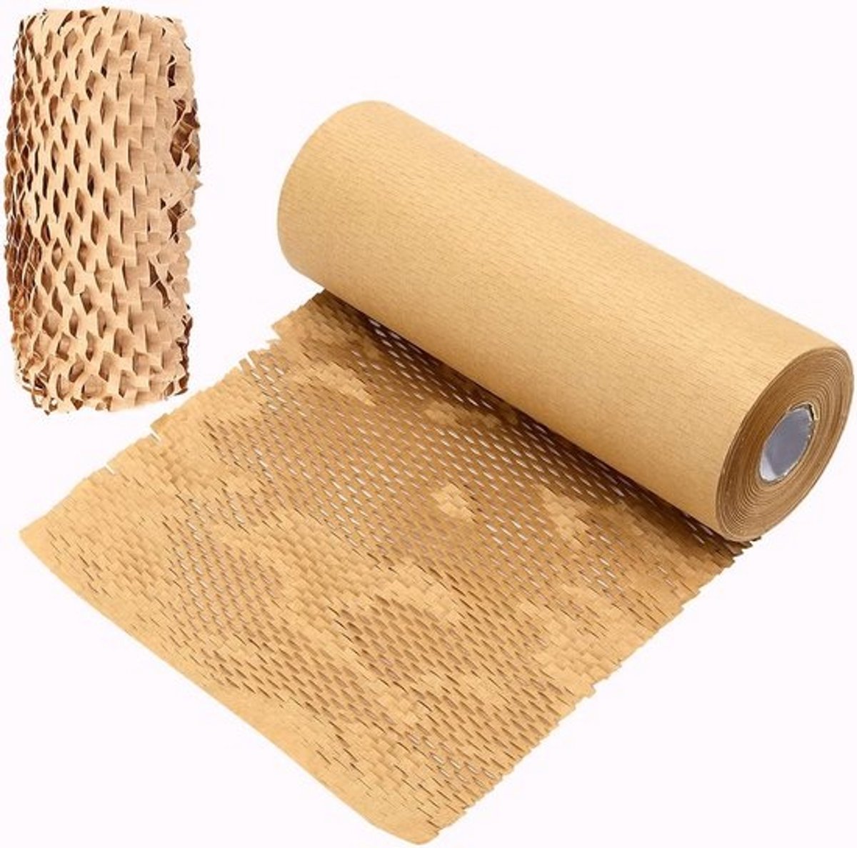 12 inch x 164 ft Honingraat Verpakkingspapier, Recyclebaar Kraftpapier voor Verpakking, Verhuizen en Cadeauverpakking, Beschermend Dempingspapier