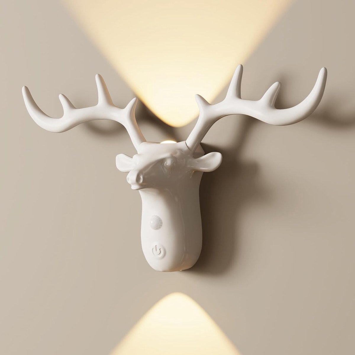 wandlamp - bewegingssensor - 3 kleurtemperaturen en dimbaar - voor slaapkamer en gang - oplaadbare wandlamp - voor thuisgebruik - wit - 1 stuk