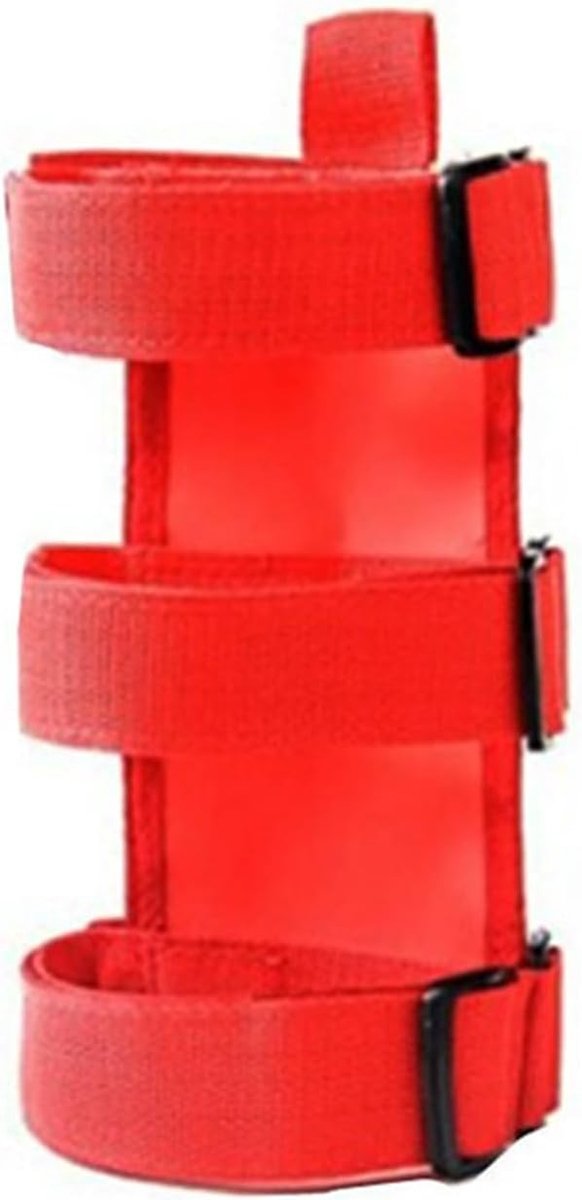 Kofferbakhouder, brandblusser, verstelbare riem, auto-accessoires, praktisch voor Jeep (rood)