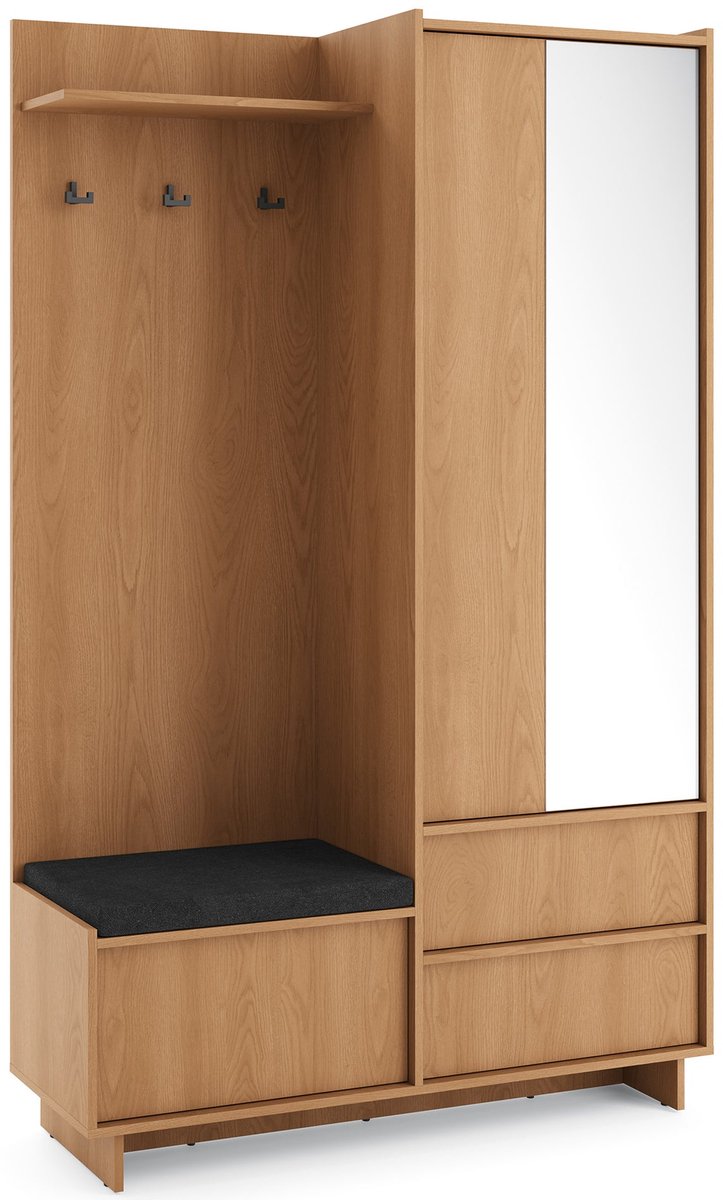 Selsey Yasumi – Kledingkast, 125 cm