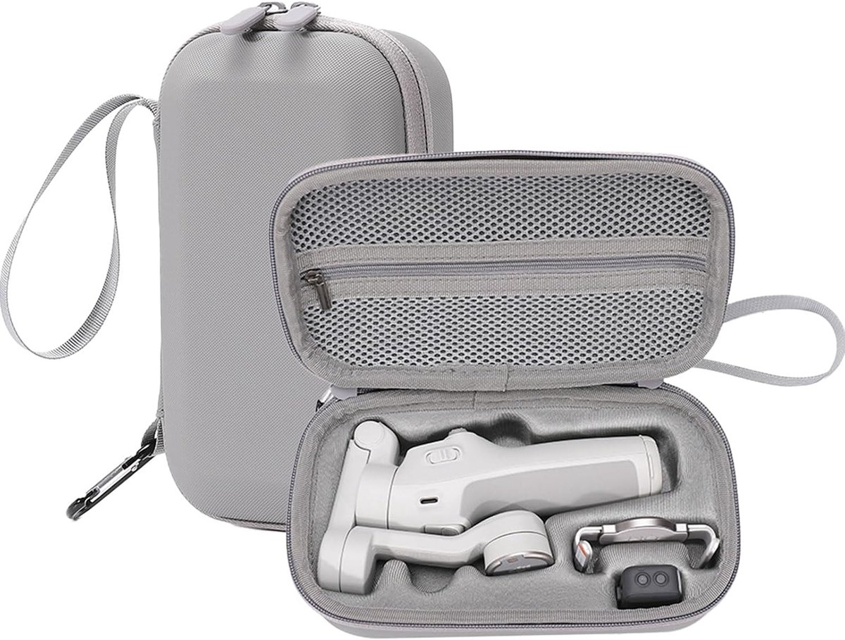 Mobile 7 Case, DJI OM 7/OM 7P Gimbal Case, draagbare PU-beschermhoes voor Osmo Mobile 7 en 7P stabilisator, grijs, klassiek, Grijs, 23 x 13 x 7.5 cm, Klassiek