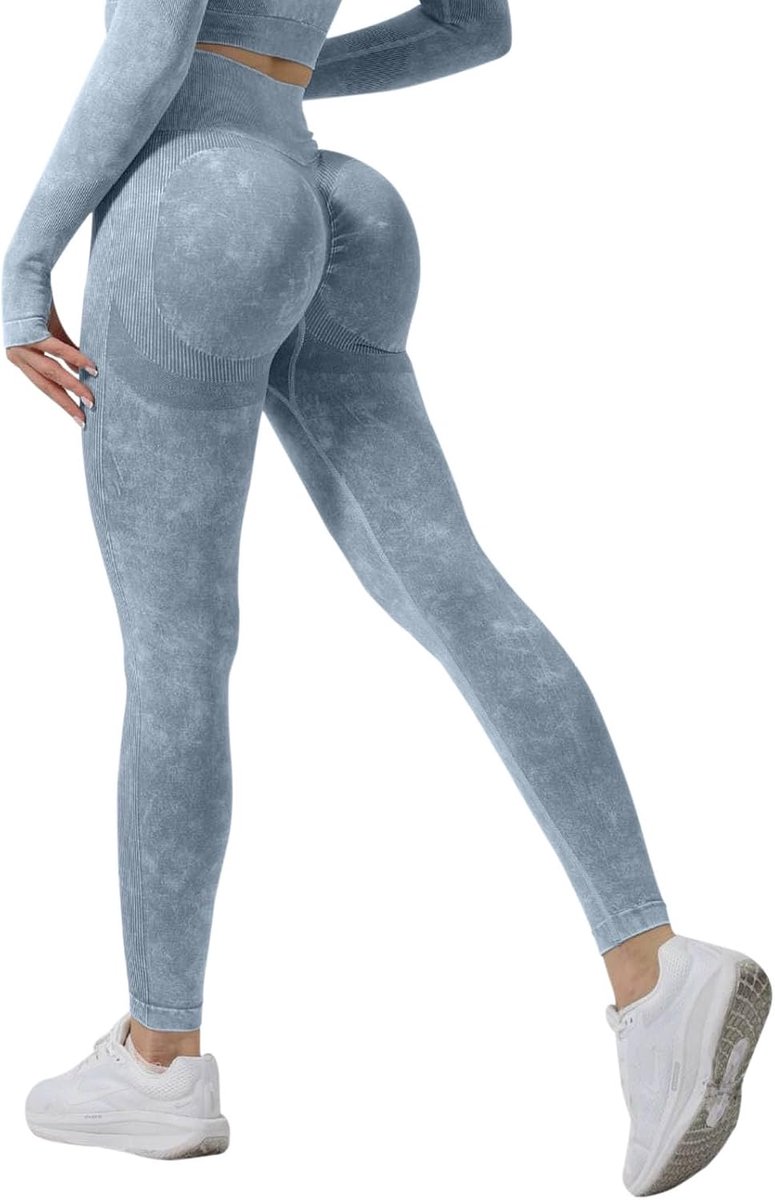 Sportlegging voor dames, push-up, billen-lift, leggings, fitness, anti-cellulitis, hoge taille, ondoorzichtig, compressie, yogabroek, gym, joggen, naadloos